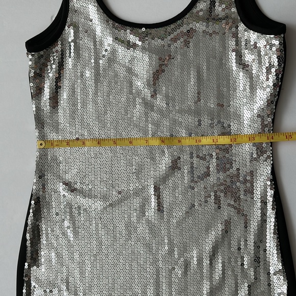 Wet Seal Women Silver Sequined Sparkly Dress - Large - Picture 7 of 7